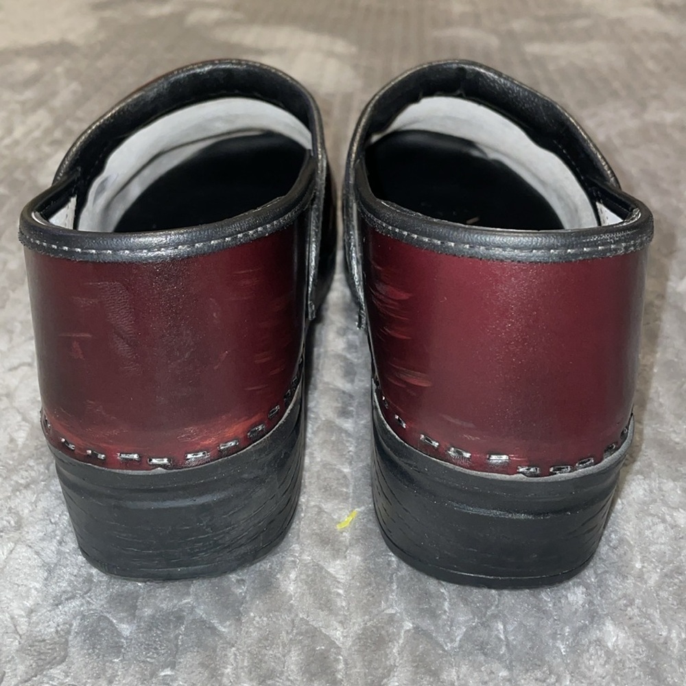 Bjork Swedish Comfort Brown Patent Leather Clogs.  Size EU‎ 45/46 - US 11/12. - Picture 4 of 13